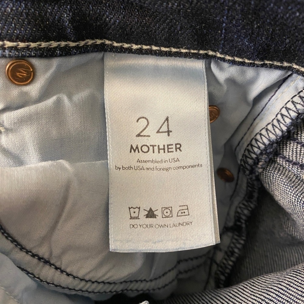 MOTHER Women's Boot Cut Jeans - Dark Blue - Picture 5 of 15